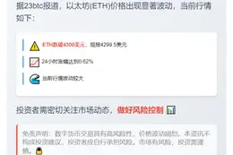 ETH跌破4300