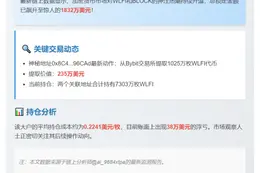 押注WLFI和BLOCK总额达1832万美元