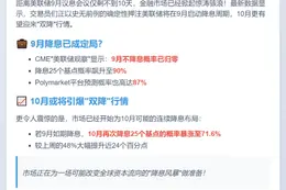 交易员押注美联储9月降息概率大增
