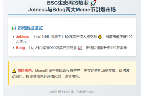 BSC链上Jobless与Bdog交易活跃
