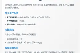 BitMine持有206万枚ETH和192枚BTC