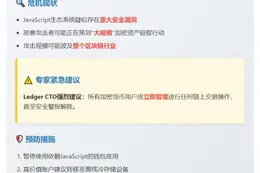 Ledger CTO警告：JavaScript生态或遭大规模攻击