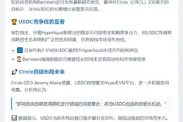 Bernstein：Circle增长前景稳健，不惧Hyperliquid稳定币竞争