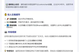 巨鲸24小时提37.6万SOL转存Kamino