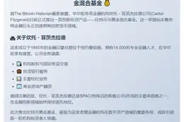 华尔街巨头推出比特币黄金基金