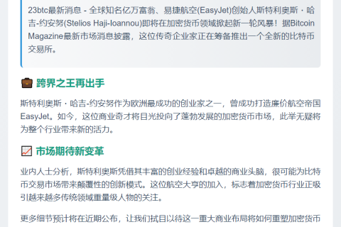 亿万富翁创办比特币交易所