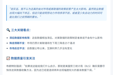 美就业数据修正揭示市场真相
