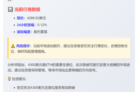 ETH跌破4300