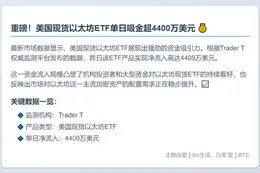 美现货以太坊ETF单日吸金4409万美元