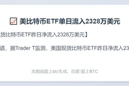 美比特币ETF单日流入2328万美元