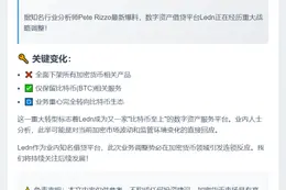Ledn仅保留比特币服务