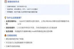 UPBIT 上线 LINEA 支持多币种交易
