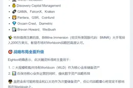 Eightco融资2.7亿推进Worldcoin战略