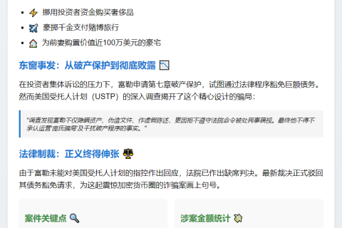 男子运营加密骗局，1250万债务豁免被拒