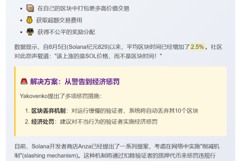 严惩Solana恶意验证者