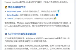 Multicoin等投资SOL财库超1亿美元