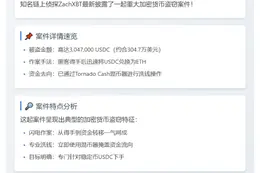 用户被盗300万USDC流入混币器
