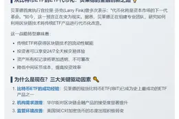 贝莱德拟代币化ETF