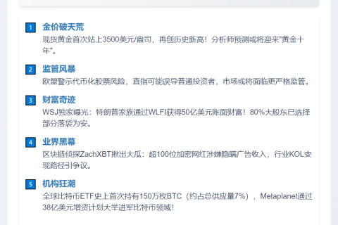 9月2日午间重要动态：23btc午报
