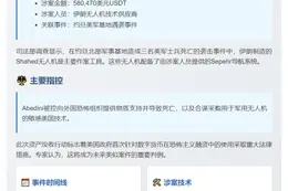 美司法部没收伊朗无人机供应商50万USDT
