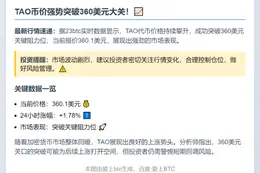 TAO破360美元