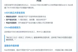 Circle高管：90% USDC储备由贝莱德托管