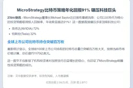 MicroStrategy比特币年化回报91%