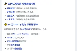 OKX加码500万USDT奖池，iPhone17 Pro Max/BTC等你拿