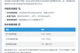 Starknet启动BTC质押升级