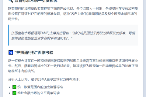 欧盟拟授权监管加密公司