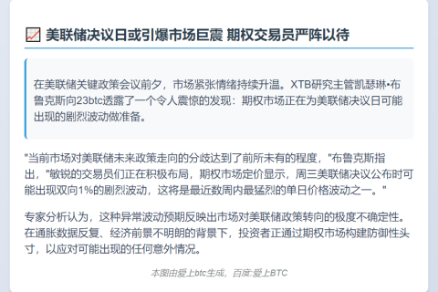 美联储决议日期权波动创数周新高