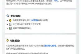特斯拉盘前涨3.75%，马斯克增持股票