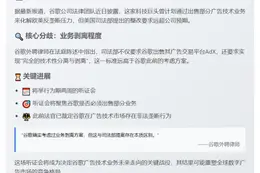 谷歌广告技术出售提议未达到美司法部要求
