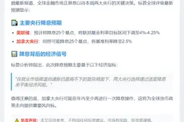 美联储及加央行本周料降息25基点