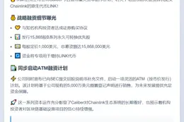 Caliber拟募资1590万美元增持LINK