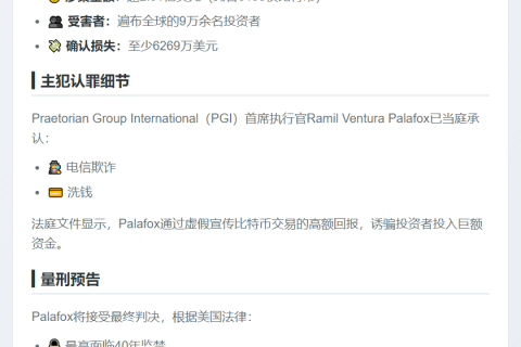比特币庞氏骗局CEO认罪