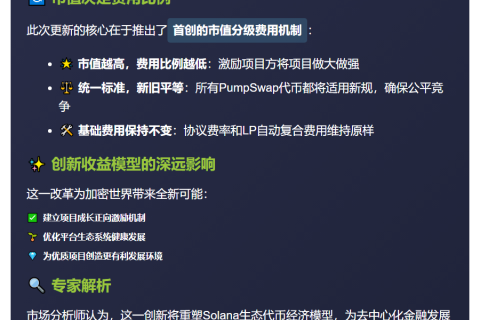 Pump.fun动态费用分级更新