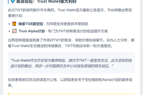 TWT暴涨8%