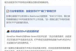 彭博分析师：明年或推超百只加密ETF