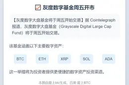 灰度数字基金周五开市