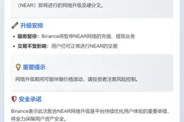 Binance支持NEAR网络升级
