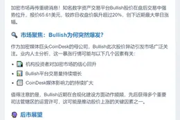 Bullish股价盘后飙升20%至65.61美元