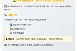 BNB跌破千元