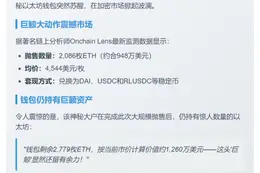 巨鲸三年后抛售2086枚ETH