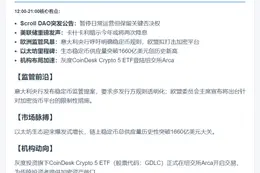 23btc晚报：9月19日重要动态速览