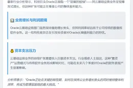 Oracle云扩张或拖累盈利