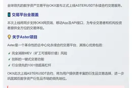 OKX上线ASTER永续合约