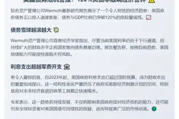 美债危机加剧引担忧