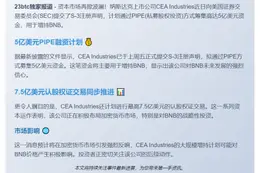 CEA拟募5亿美元增持BNB