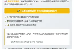 BNB财库提交5亿美元PIPE注册